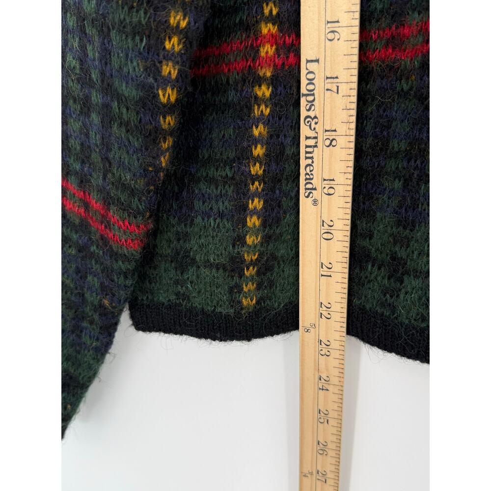 Brooks Brothers Vintage Plaid Wool Blend Cardigan Sweater - Tartan Women’s M - Picture 6 of 7